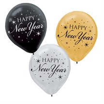 New Year 12" Balloons